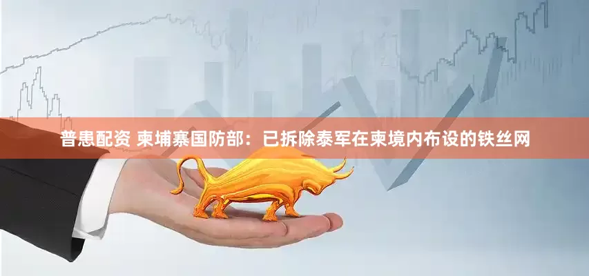 普患配资 柬埔寨国防部：已拆除泰军在柬境内布设的铁丝网