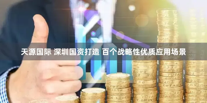 天源国际 深圳国资打造 百个战略性优质应用场景